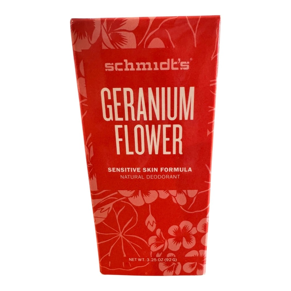 Schmidt's GERANIUM FLOWER  Natural Deodorant RARE Discontinued  3.25‎